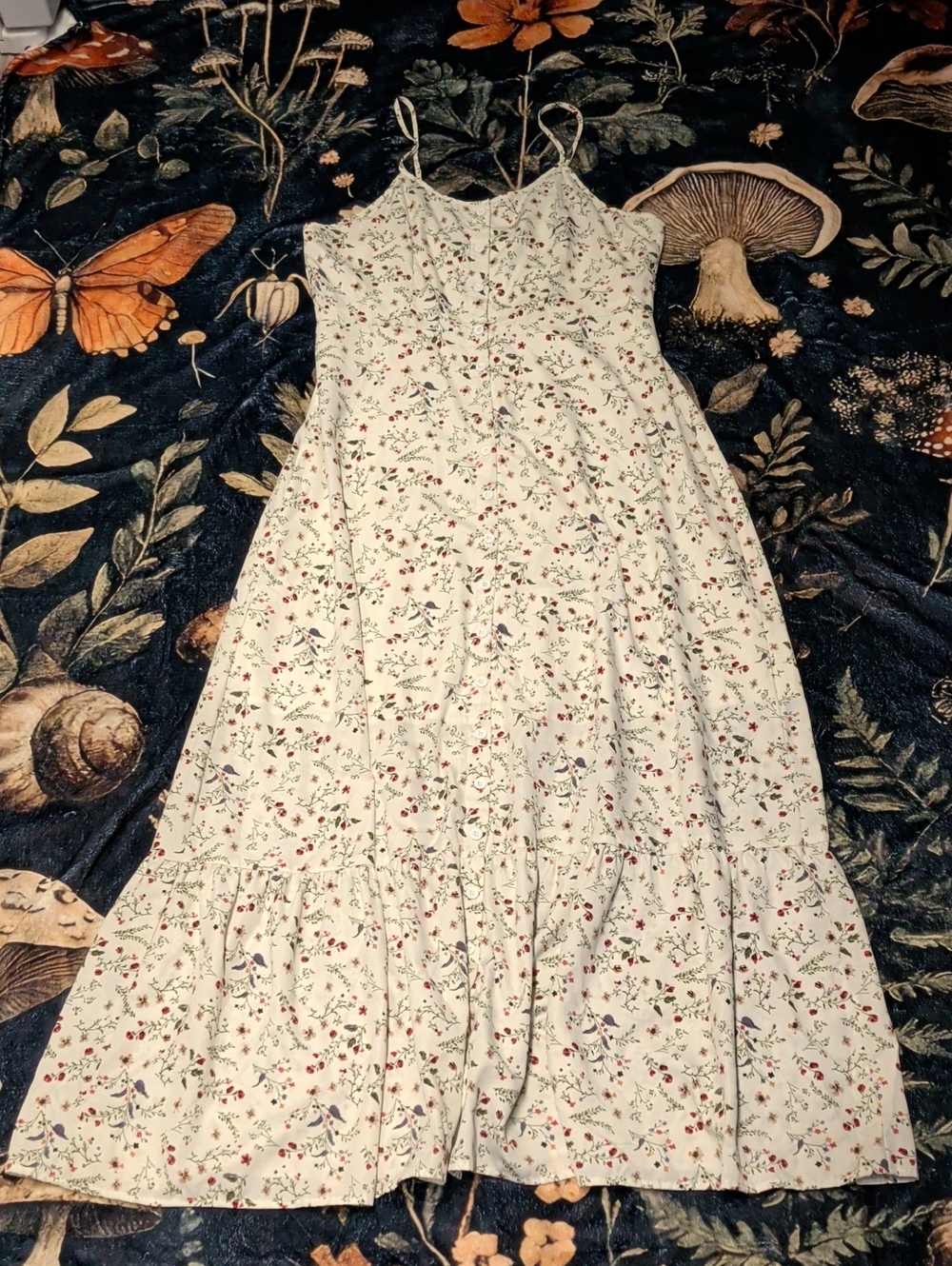 Yours Inspiration Cottagecore Floral Button-Up Maxi Dress - Size Large